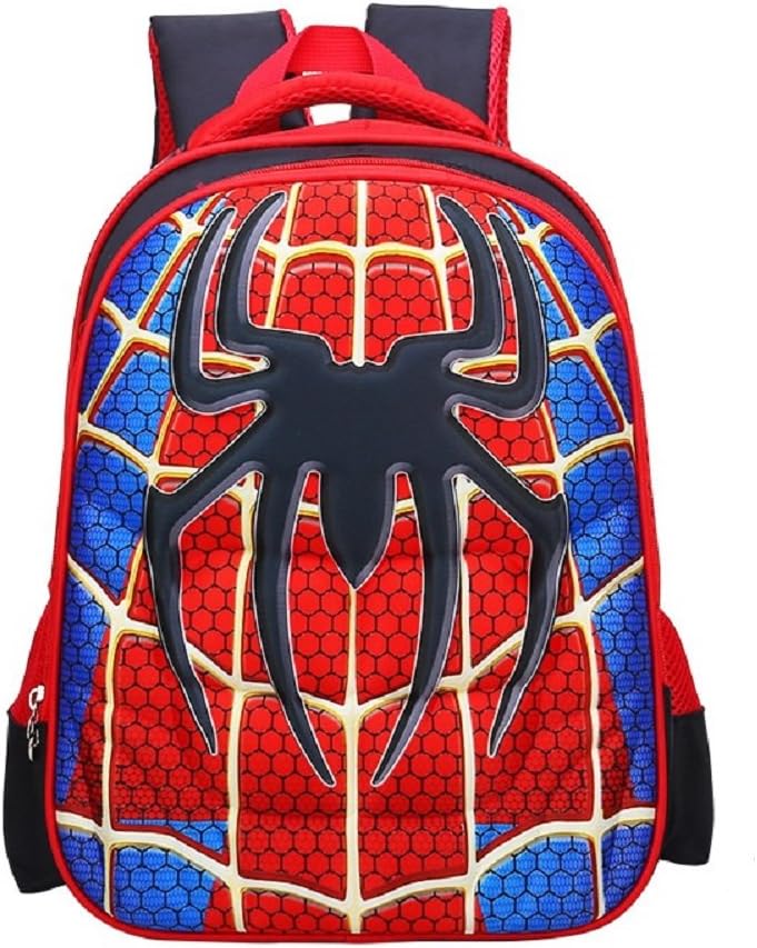 Childrens Superhero Backpack with Adjustable Shoulder Straps (Spiderman)