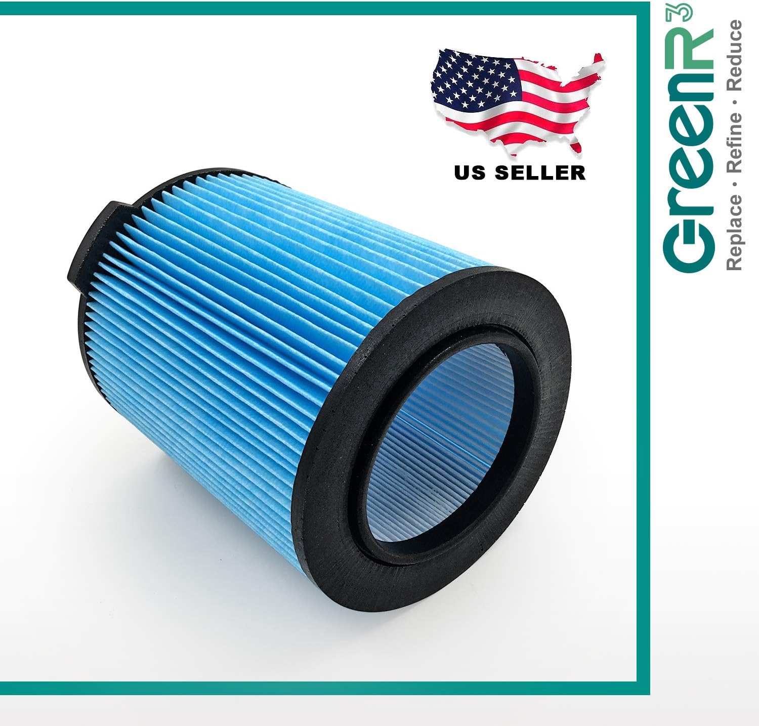 GreenR3 1Pack Replacement Wet/Dry Air Cartridge Filters