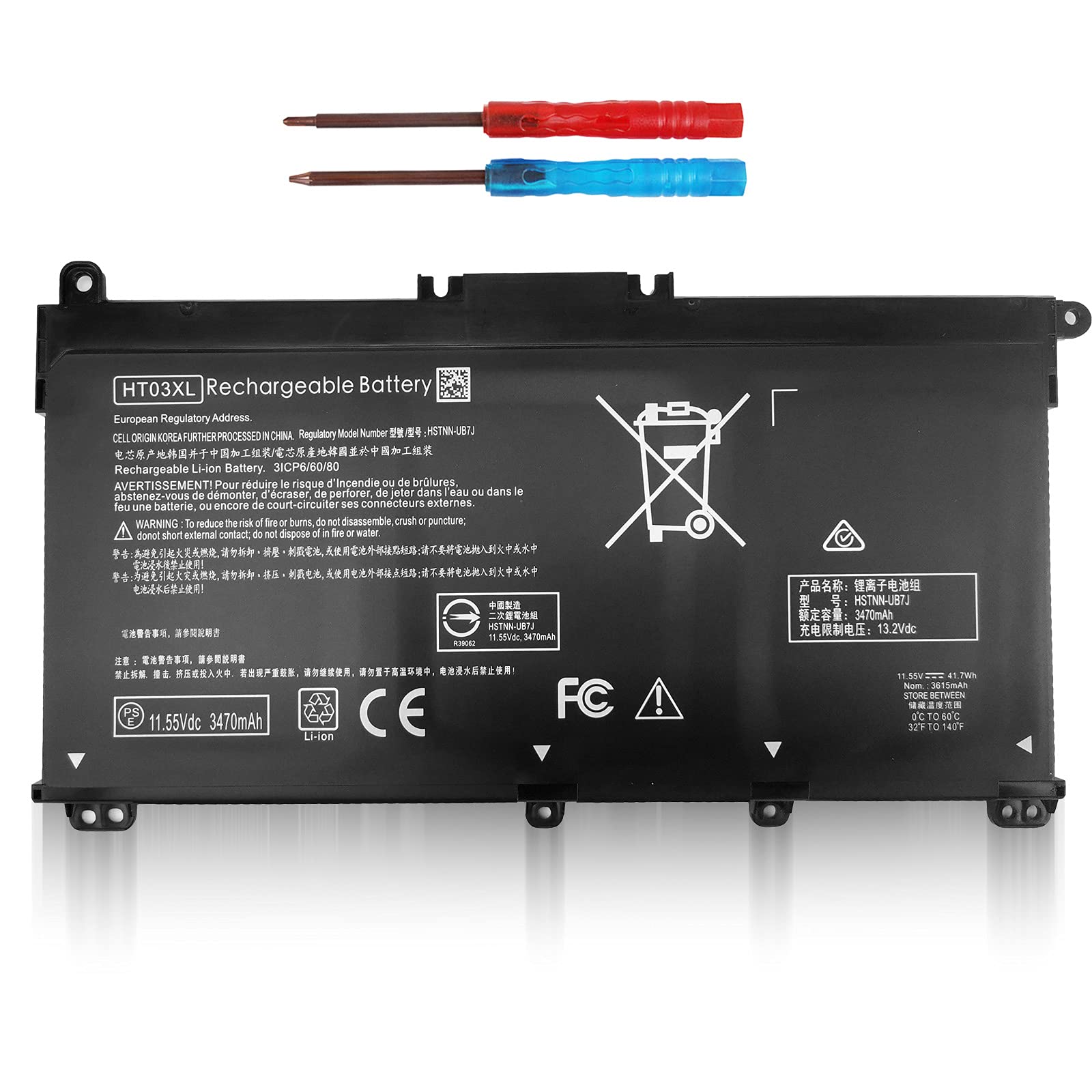 HT03XL Battery for HP Pavilion 15-CS 15-DA 15-DB