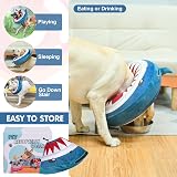 BEAUTYZOO Inflatable Dog Collar Medium Blue Shark - Donut E-Collar view 5