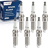 Iridium Spark Plugs 6 Pack 2314 for Dodge &amp; Chrysler 2.7L-3.8L 1998-2010 | Fits for Grand Caravan Charger Magnum Stratus Avenger &amp; Town and Country Sebring 300 Pacifica Intrepid, 07-2011 Jeep Wrangler
