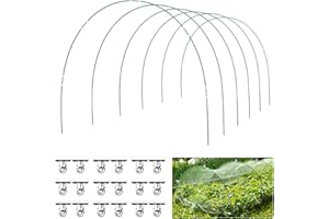 36 PCS Greenhouse Hoops Grow Tunnel 6 Sets of 8.5 FT Long Garden Hoops Kit, RIFNY Rust-Free Fiberglass Raised Beds Hoops for Garden Netting, DIY Garden Support Hoops Arch Frame