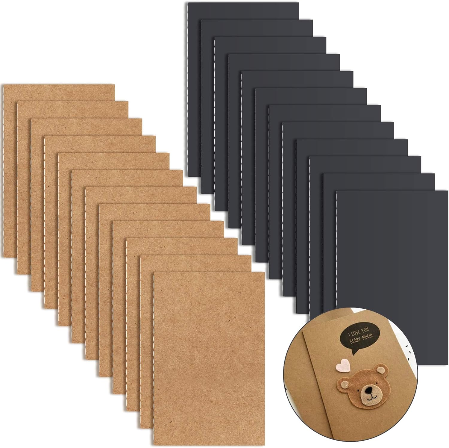 Journal Notebooks Set Pocket Notepad, Small Notebooks Journals