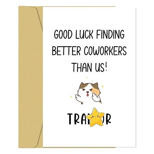 Old English Co. Funny Leaving Card For Male Colleague - 'A Wise Man' Hilarious New Job Card For Work Bestie Coworker - Sorry Leaving Good Luck From
