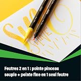 BIC Intensity Felt Tip Pens Dual Tip 12 Pack Fine Brush Tips view 4