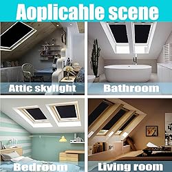 ZHhan Blackout Roof Skylight Blind Window Curtain