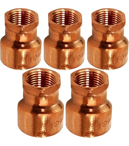 EFIELD 30-Pack 1/2" Copper Tee Fittings - Sweat Solder Plumbing Connections