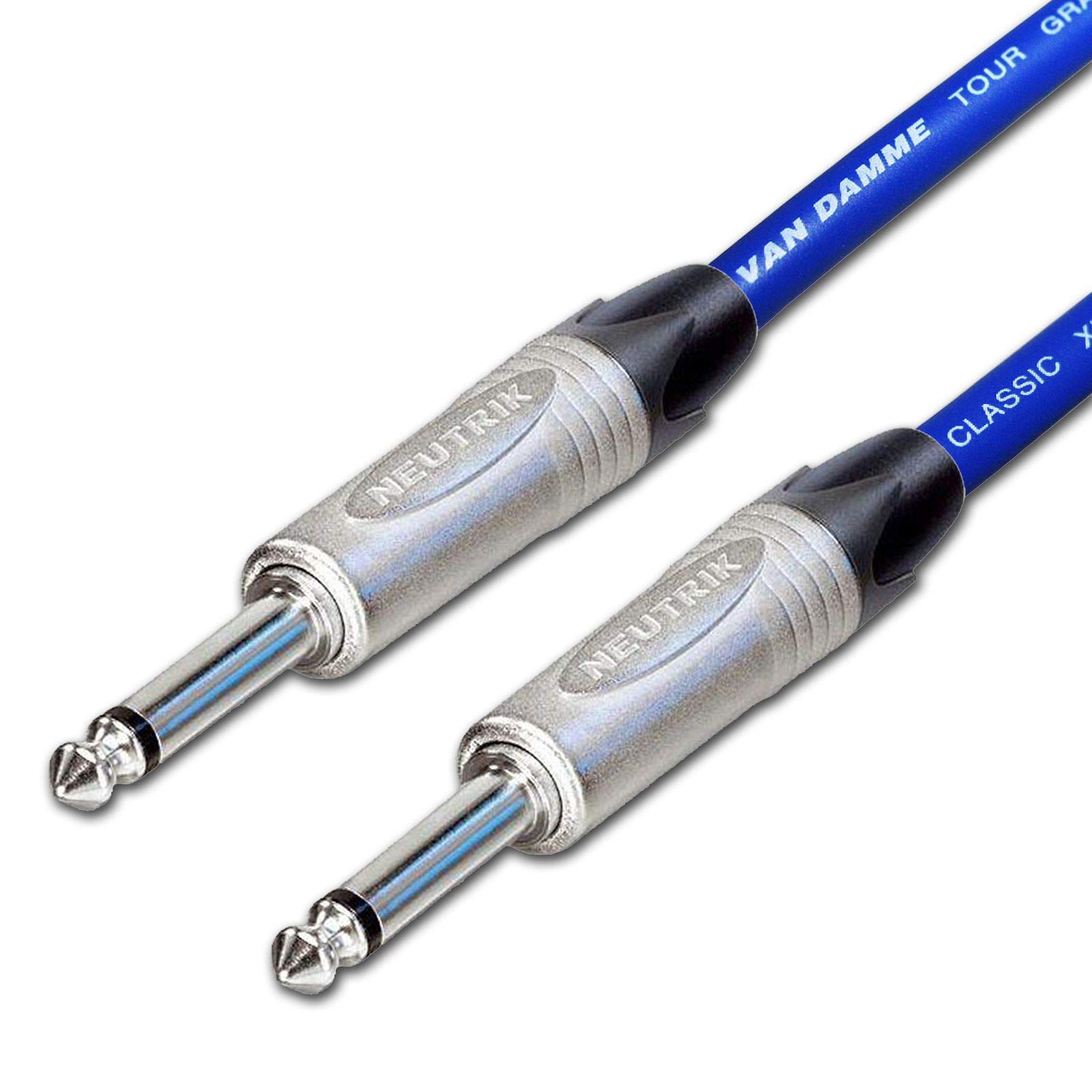Van Damme PRO Guitar Lead. 1/4 inch Mono Neutrik Straight Jacks 2m, 3m, 5m Cable — image 1