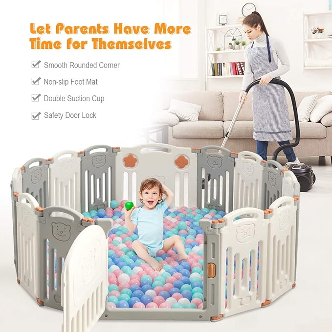 costzon baby playpen extra panels