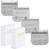 Geib Buttercut Detachable Replacement Dog Clipper Blade - 4 Pack, Sizes #30, #10, 5F, 7F, Stainless Steel Long-Lasting Sharp Edges, Compatible with Andis A5, Oster A5, Wahl KM10, Dog Grooming Blade
