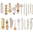 Mehayi 20 PCS Hair Accessories for Decorative Party Wedding, Pearl Hair Clips Set Fashion Korean Acrylic Resin Hair Barrettes, Bobby Pins Hairpins for Women and Ladies Girls Headwear Styling Tools