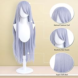 UTIEHD 100cm / 40 Inch Long Wig, Universal Anime