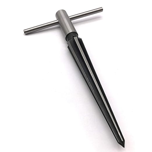 Taper Pin Reamers, 516mm Bridge Pin Hole Hand Held Reamer T Handle Tapered 6 Fluted Chamfer