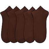 SERISIMPLE Women Viscose Bamboo Ankle Socks Low Cut Thin Sock Lightweight Pastal Color Soft Sock 5 Pairs