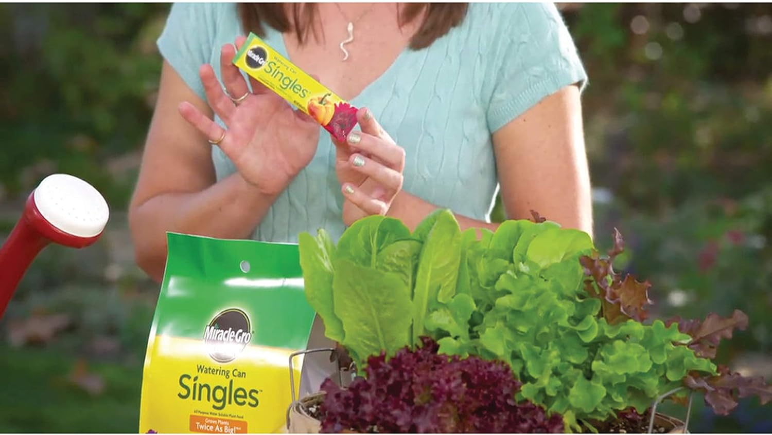 Miracle-Gro Watering Can Singles All Purpose Water Soluble Plant Food, Includes 24 Pre-Measured Packets : Fertilizers : Garden & Outdoor