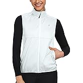 Little Donkey Andy Windproof Sleeveless Vest Jacket for Women, Water-Repellent Stretch Sports Vest for Cycling, Running