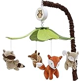 Lambs & Ivy Woodland Tales Multicolor Forest Animals Musical Baby Crib Mobile