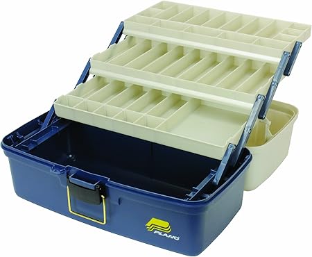 Plano Caja de aparejos grande con 3 bandejas, almacenamiento ...