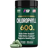 Chlorophyll Capsules 600 mg - Natural Chlorophyll Pills for Women &amp; Men