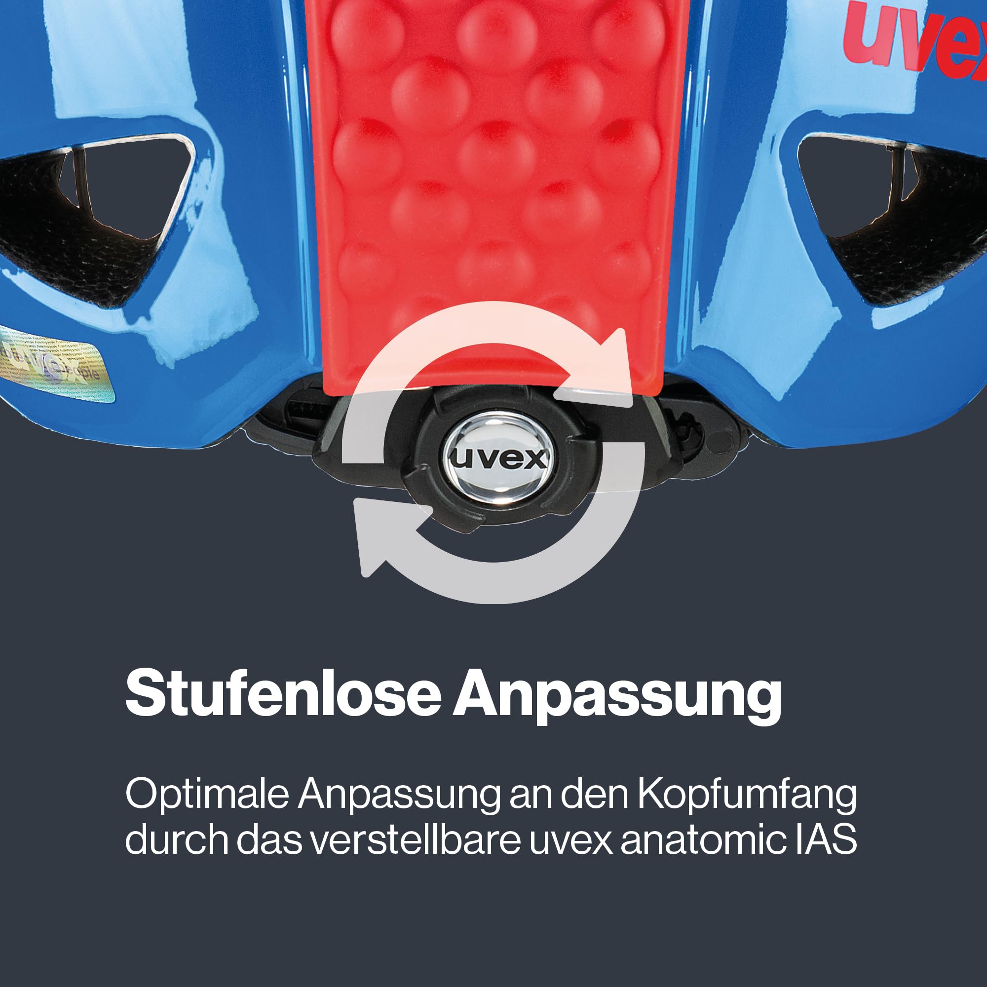 uvex OYO - Leichter Fahrradhelm für Kinder - intergierter Seitenschutz - erweiterbar mit LED-Licht - Ocean Blue - 45-50 cm 5