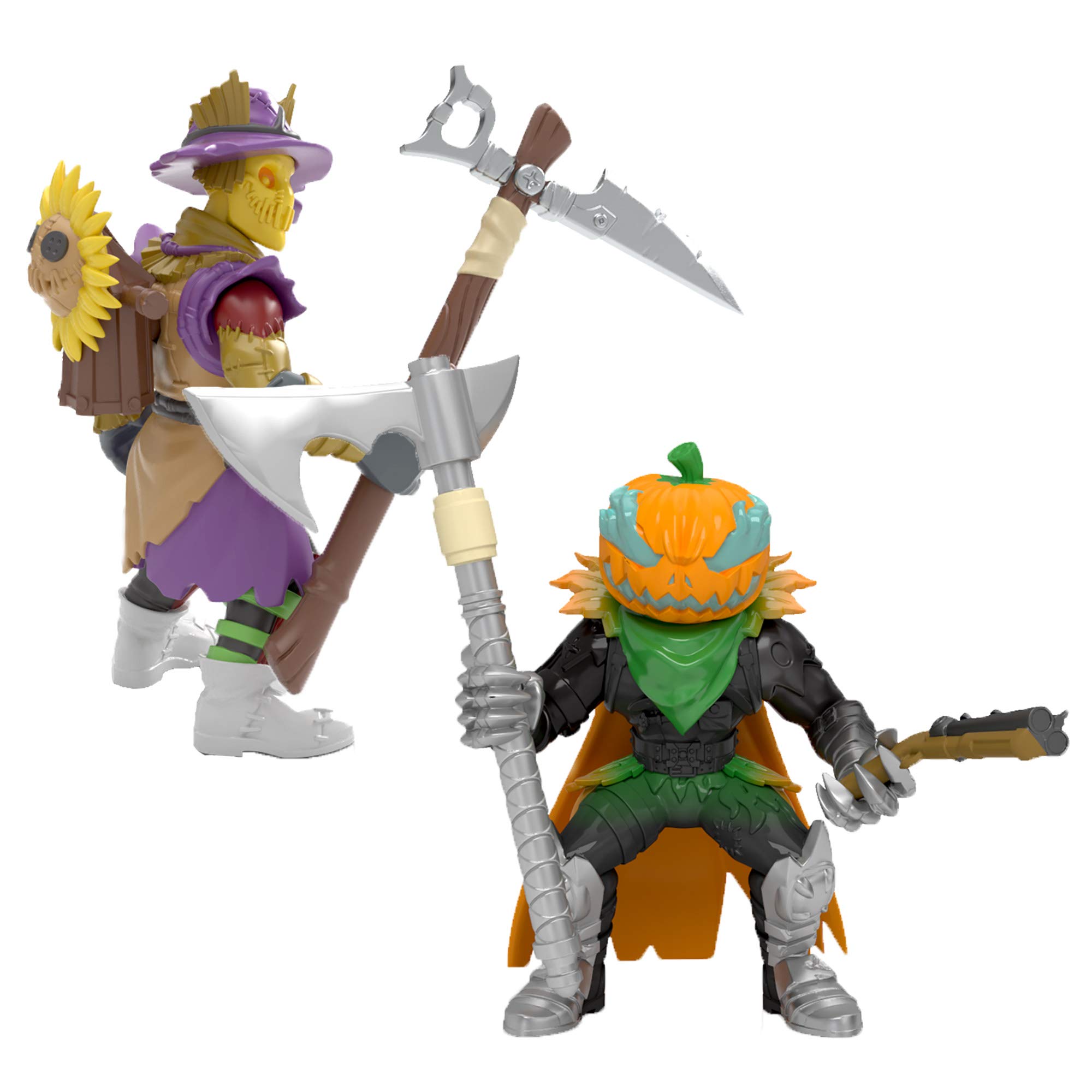 Fortnite Duo Pack 2 Battle Royale Collection Figures-Hay Man and Hollowhead, Multi-Colour