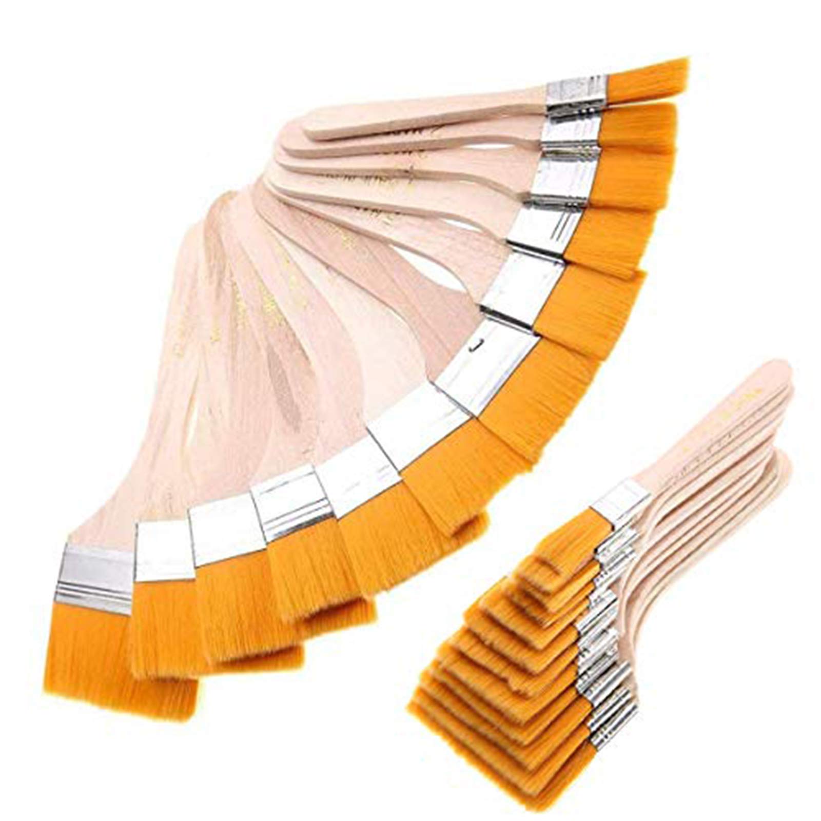 12 pcs Wooden Oil Painting Brushes Set Artist Acrylic Watercolor Paint Tool