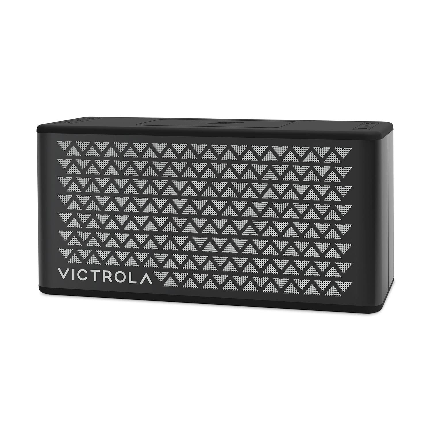 VICTROLA Music Edition 2 Tabletop Bluetooth Speaker, IP67 Water and Dust Resistant, 20 Hour Battery Life, Multi-Speaker Pairing, Premium Sound and Passive Bass Radiator, Black
