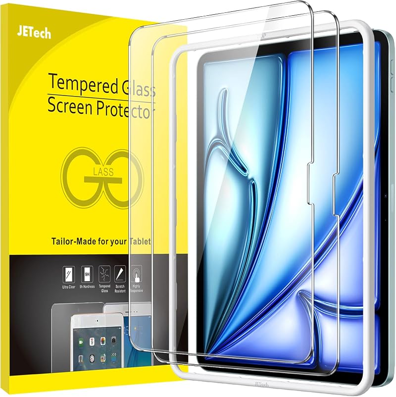 JETech Screen Protector for iPad Air 11 inch M4/M3/M2 2026 2025 2024 2-Pack