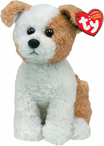 white dog beanie baby