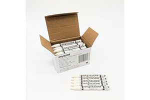 Craytastic! Bulk Wrapped Crayons Box of 52 (White) for Crafting, Parties, Kids - Paper Wrapped - Safety Tested Compliant with ASTM D-4236