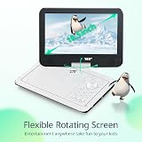 YOTON 12.5in Portable DVD Player with 10.5in Swivel Screen White view 8