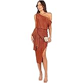 Petal & Pup Womens Santiago Off Shoulder Midi Dress