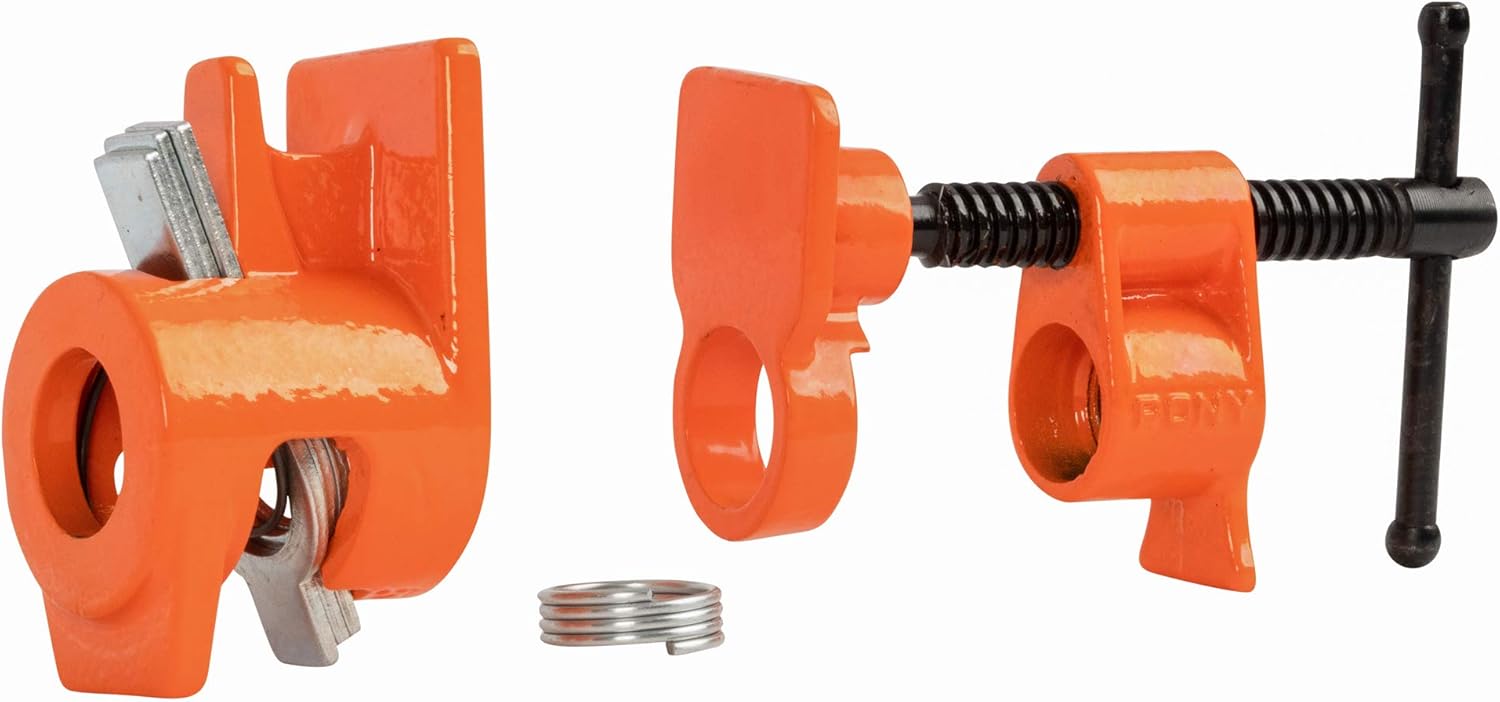 PONY 52 Pipe Clamp, Fixture for 1/2-Inch Black Pipe - - 