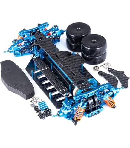 Amazon.com: TT-01 CNC Aluminum Carbon Fiber Frame Chassis Upgrade