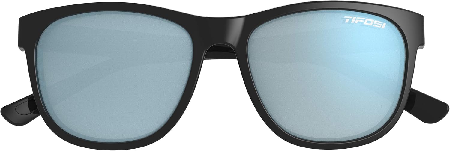 Tifosi Optics Swank Sunglasses (Satin Black/Smoke Bright Blue lenses): Shoes