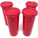 Tupperware Red 16-oz Tumblers Set of 4
