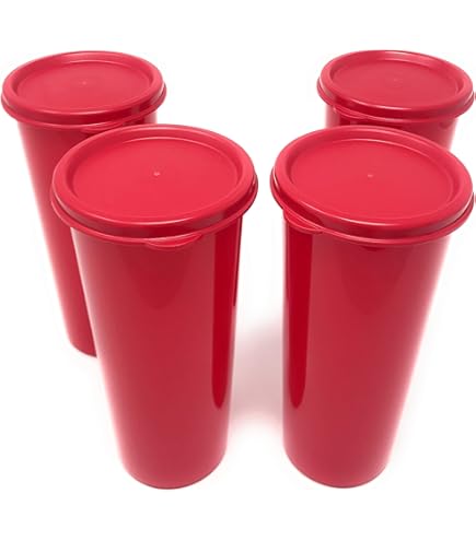 Amazon.com | Tupperware Vintage 16oz Tumblers Set of 6 in Pastel Colors:  Tumblers & Water Glasses