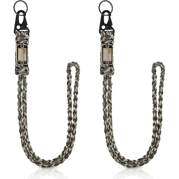 M-Tac Paracord Lanyard Temblak Noir/Rouge - Dragonne Couteau Perles Scandinave EDC Extérieur