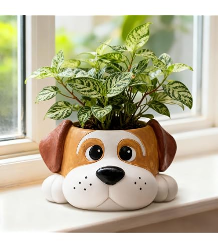 Amazon.com: Abbott Collection Small Tabby Cat Planter | Sculpted