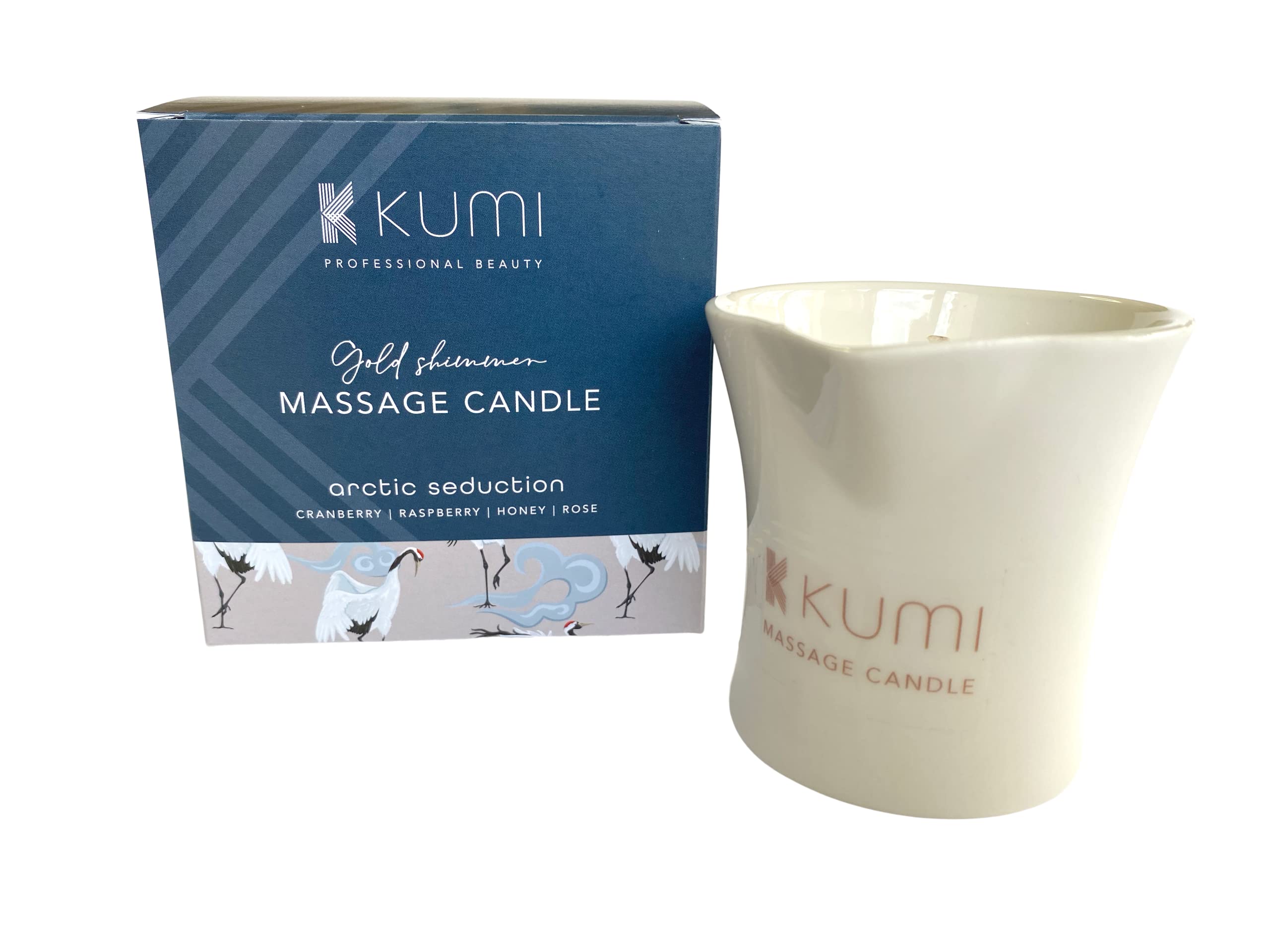 Kumi Aromatherapy Massage Candle - Scented Candle for Massage - Plant Based & Vegan Massage Oil Based Candle - Home Spa - UK Made - 100g - Arctic Seduction