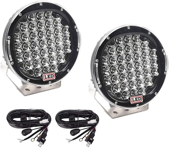 Lumitek 185W spot LED work lights with aluminum waterproof housing