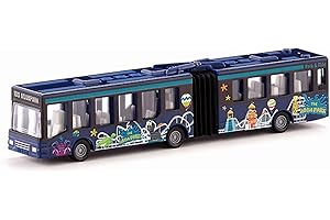 Siku - Articulated Bus - Marine - Sturdy Model Vehicle - Metal and Plastic PVC Free - Endless Playing Fun - Small-Scale Toy -