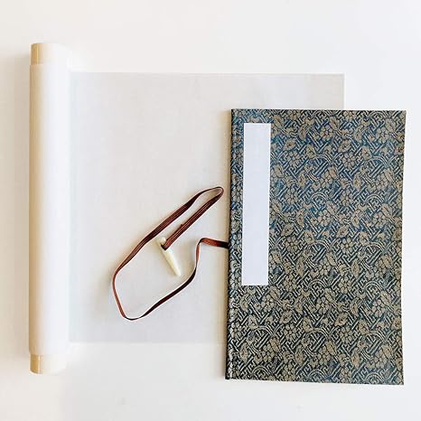 Amazon Co Jp 手作りキット 巻物 紗綾形 濃藍 Makimono 系図 絵手紙 寄せ書き ホーム キッチン