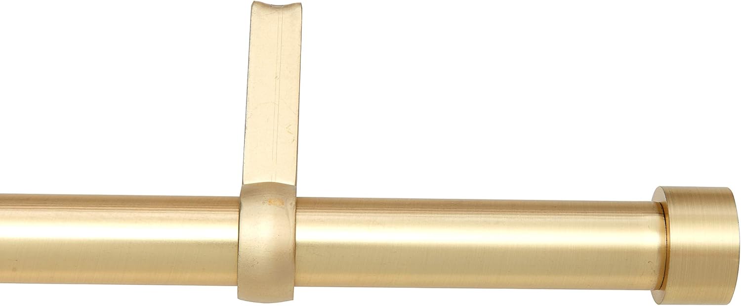 Umbra 245973-104-REM Cappa Curtain Rod, Includes 2 Matching Finials, Brackets & Hardware, 36 to 66-inches, Brass: Home & Kitchen