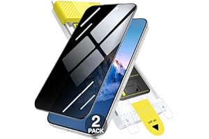 JETech Infinity Privacy Screen Protector for iPhone 17 Pro, 9H+ 3D Full Coverage Anti-Spy Tempered Glass with Auto-Align Inst