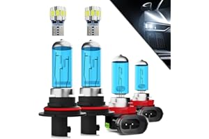 TTDBDAN Headlights+ License Plate Lights Fit For Nissan Frontier 2005-2019 Light Bulbs,9007/HB5 High/Low Beams+ h11 Fog Lights+ License Plate Lights Combo,Plug And Play,Pack of 6