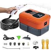 Heavy Duty Handheld Steam Cleaner, 9 Gears Control Pressurized Steamer for Cleaning with 14 Accessories, Multipurpose Steam Cleanr for Home Use, Floor, Upholstery, Kitchen, Bathroom, Grout and Car