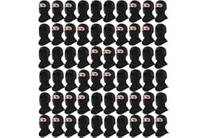 Xeoxarel 60 Pack Balaclava Ski Mask for Men/Women Black Bulk