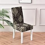 HZDHCLH Chair Covers Slipcovers 4 PCS Baroque Stretch Removable Washable view 2