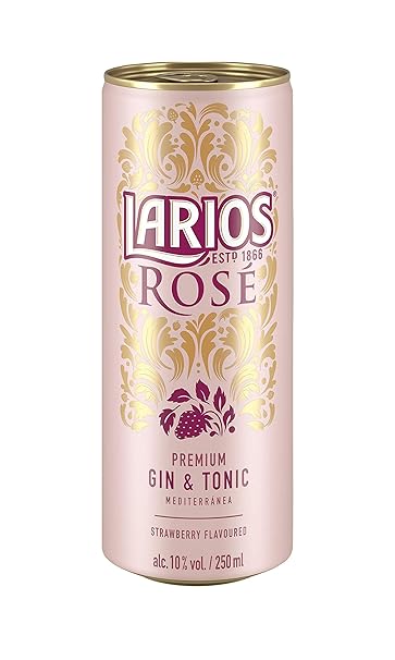 Larios Rosé & Tonic Dose Gin, EINWEG (12 x 0.25 l)